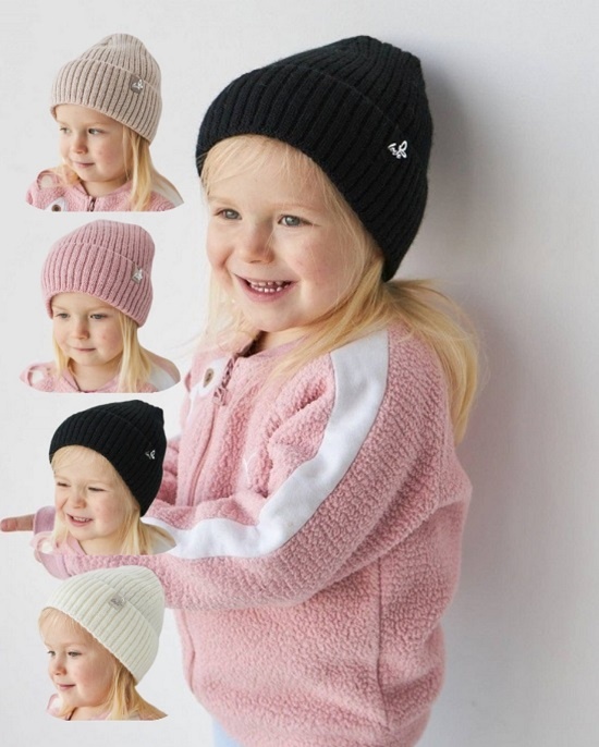 Зимова шапка на флісі для дівчат оптом арт. 3341 3341 фото