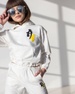Дитячий спортивний костюм для дівчинки білий оптом А4 А4 білий фото 1