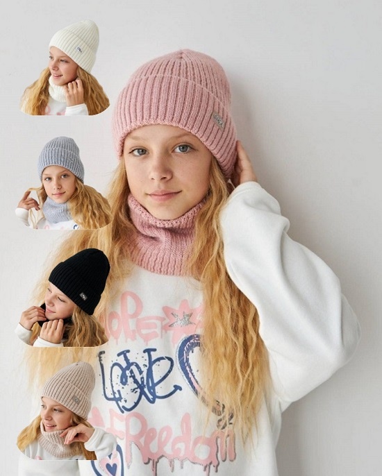 Зимовий дитячий комплект для дівчинки оптом. арт. 3363 3363 фото