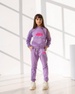 Дитячий спортивний костюм для дівчинки ліловий оптом keep going СКД kg ліловий фото 3