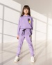 Дитячий спортивний костюм для дівчинки ліловий оптом А4 А4 ліловий фото 3