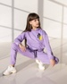 Дитячий спортивний костюм для дівчинки ліловий оптом А4 А4 ліловий фото 4