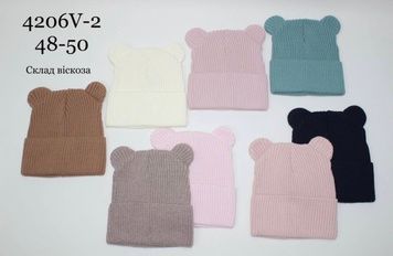 Шапка двошарова для дівчаток арт. 13000CN4206-2 4206-2 фото