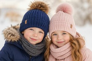 Зимові дитячі шапки для хлопчиків та дівчаток 2026 фото