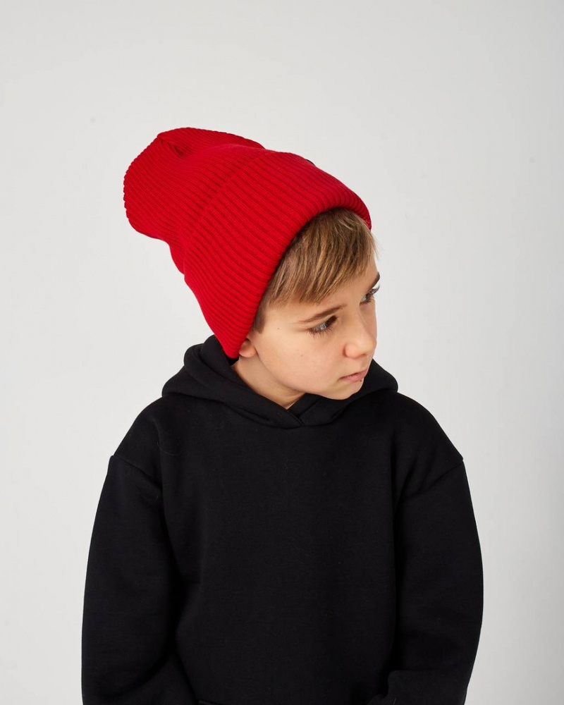 Вязана зимова шапка повністю на флісі для хлопчика оптом - Артикул 2998 2998 фото