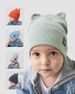 Шапка двошарова з вушками для хлопчиків арт. 3429 3429 фото 1