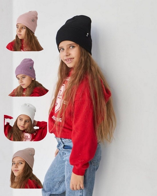 Зимова шапка для дівчинки оптом. арт. 3357 3357 фото