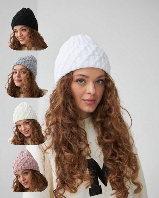 Зимова шапка для дівчинки оптом. арт. 3383 3383 фото